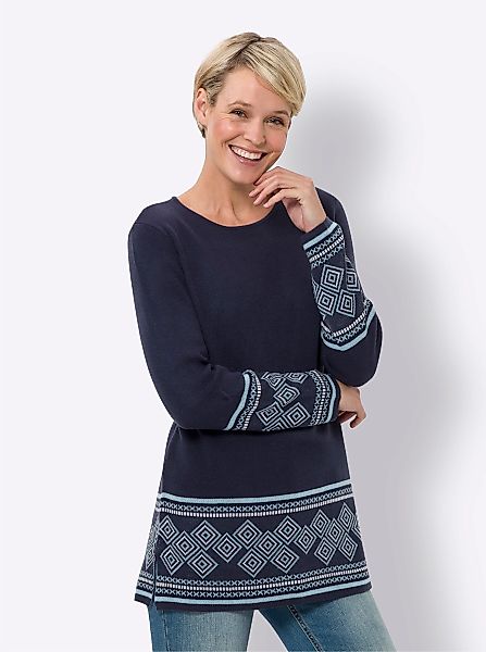 Sieh an! Strickpullover Longpullover günstig online kaufen