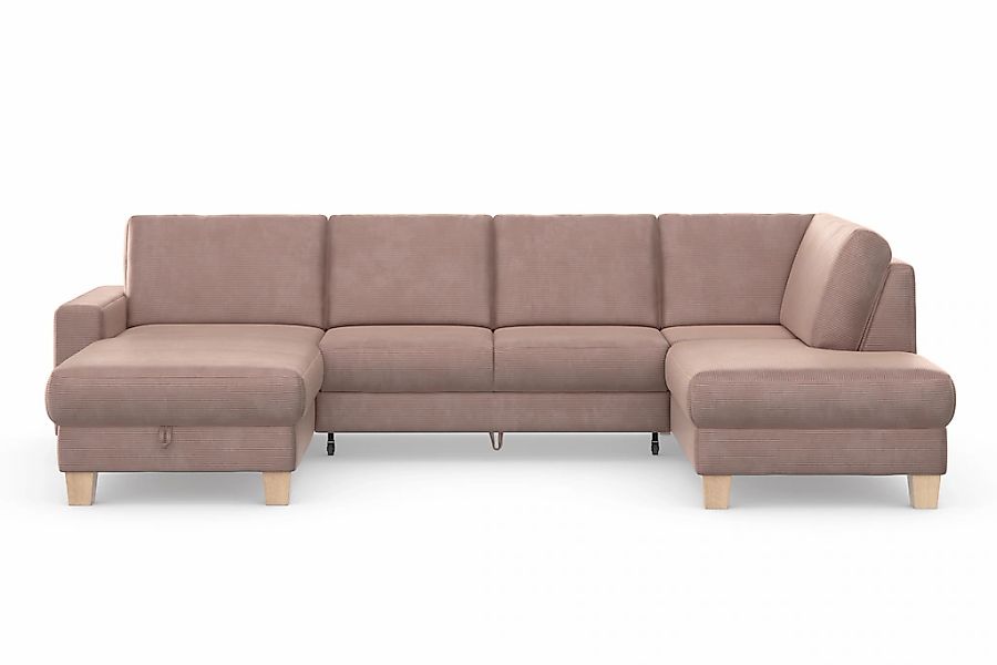 Home affaire Wohnlandschaft "Summer U-Form", mit oder ohne Bettfunktion und günstig online kaufen