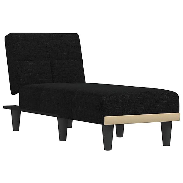 vidaXL Chaiselongue Schwarz Stoff Modell 3 günstig online kaufen
