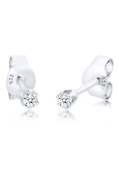 Elli DIAMONDS Paar Ohrstecker "Stecker Diamant 0.06 ct. Solitär 925 Silber" günstig online kaufen