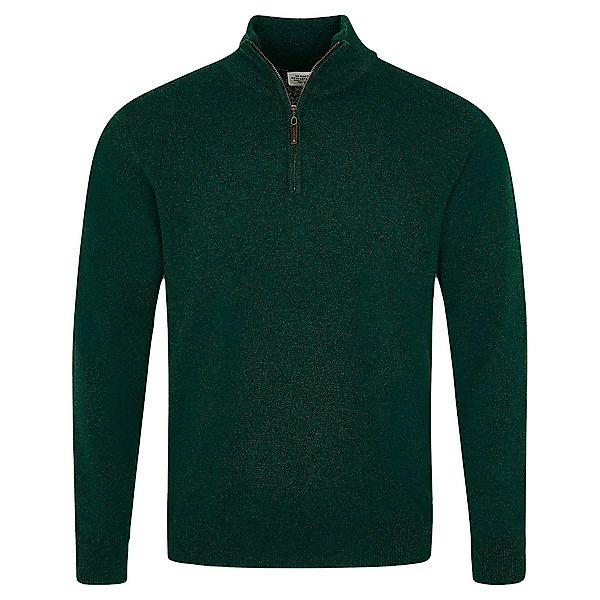 Hackett Sr Cashmere Halber Reißverschluss Sweater S Green günstig online kaufen
