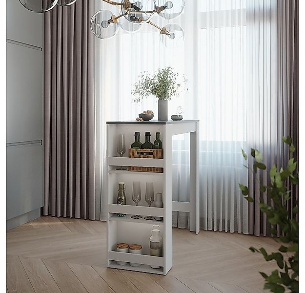 Vicco Bartisch Repose, Anthrazit/Weiß, 45 x 110 cm günstig online kaufen