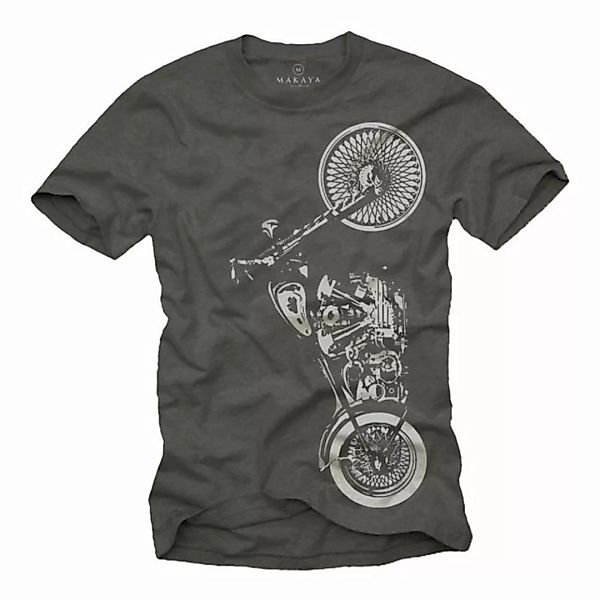 MAKAYA T-Shirt Motorrad Bekleidung - Biker T-Shirt Männer Geschenke Motorra günstig online kaufen