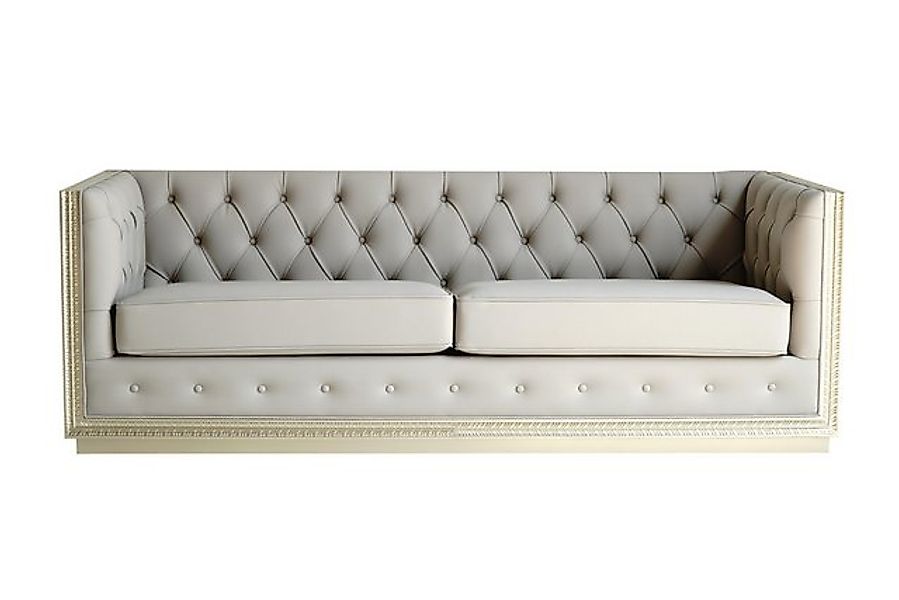 Xlmoebel Chesterfield-Sofa Italienisches Chesterfield Wohnzimmersofa mit 3 günstig online kaufen