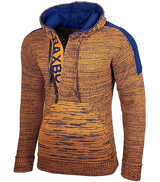 Baxboy Strickpullover Baxboy Herren Strick Pullover Kapuzenpullover Reißver günstig online kaufen