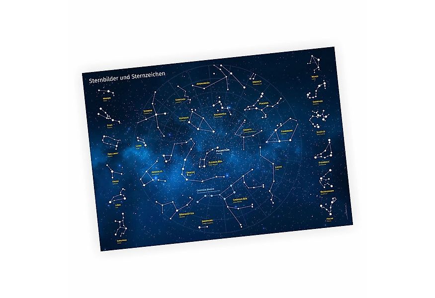 nikima Poster Kinder Lernposter Sternbilder und Sternzeichen - DIN A3 - 420 günstig online kaufen