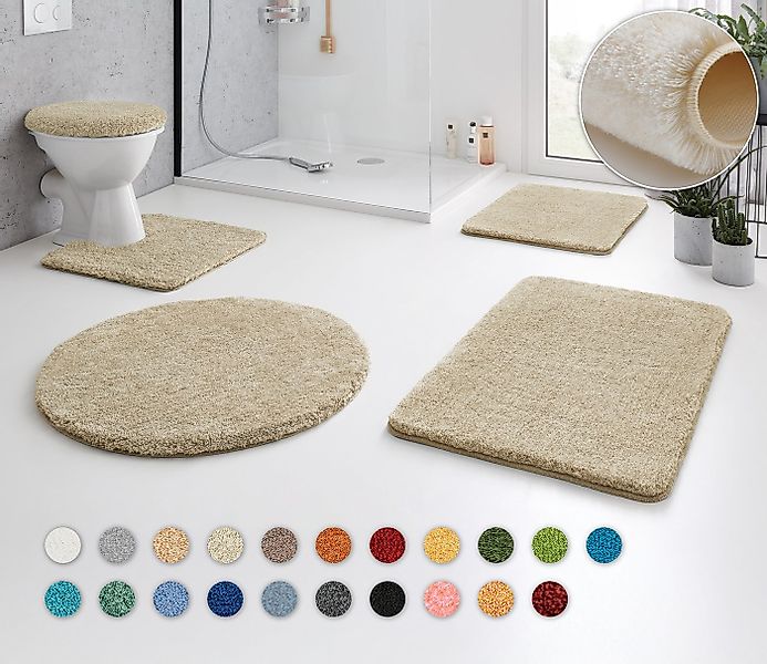 Kleine Wolke Badematte RELAX, Höhe 30 mm, rutschhemmend beschichtet, fußbod günstig online kaufen