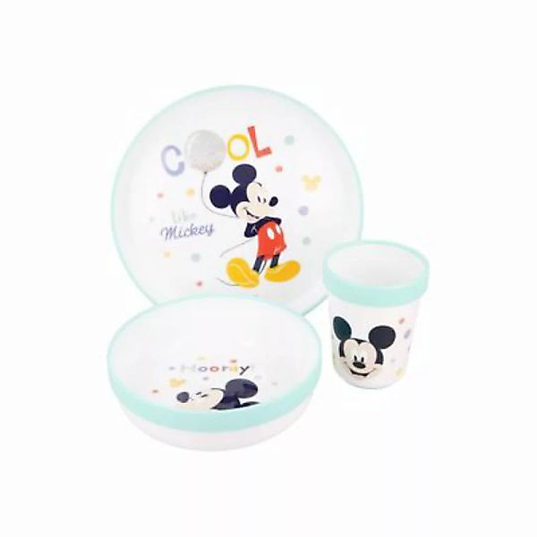 Mickey Mouse Kindergeschirr Set 3-teilig Kindergeschirrsets blau günstig online kaufen