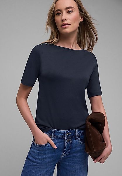 STREET ONE T-Shirt aus Jersey in Unifarbe günstig online kaufen
