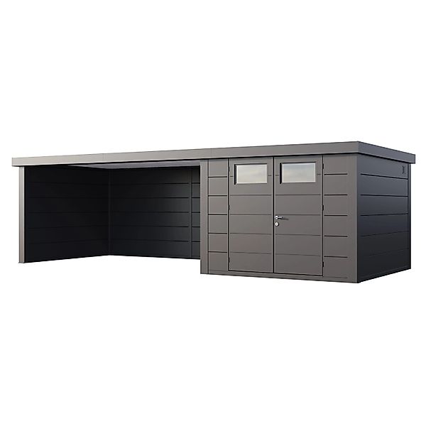 Gerätehaus Classico 3330 mit Lounge XL Links 792 cm x 298 cm Anthrazit günstig online kaufen