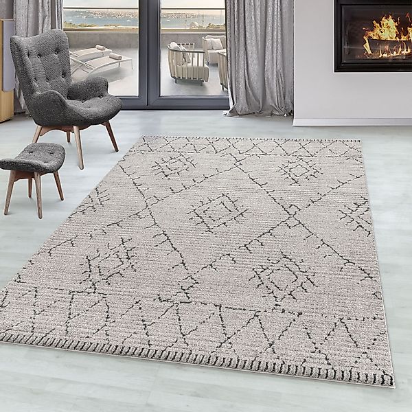 SIMPEX24 Designteppich Berber Design, Rechteckig, Höhe: günstig online kaufen
