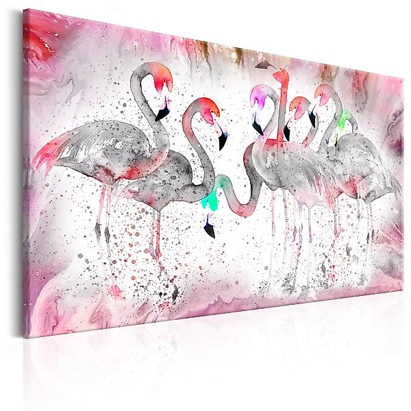 Wandbild - Flamingoes Family günstig online kaufen