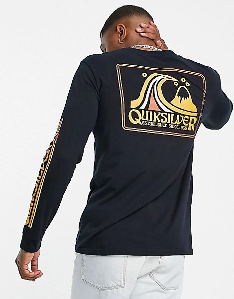 Quiksilver – Seaquest – Langärmliges Shirt in Schwarz günstig online kaufen