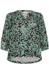 KAFFE Curve Kurzarmbluse Kurzarm-Bluse KCjanni Große günstig online kaufen