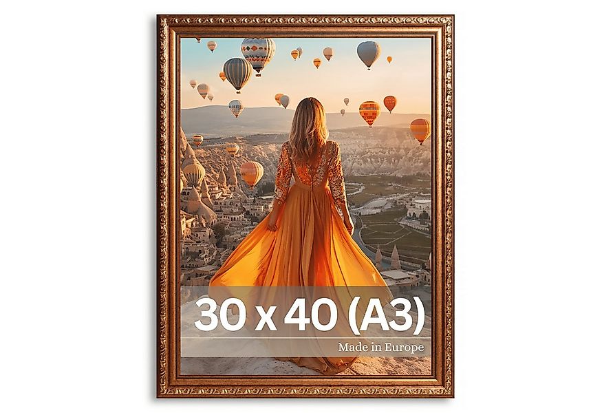 Victor (Zenith) Bilderrahmen Chagall, Antiker Bilderrahmen Braun Gold 30x40 günstig online kaufen