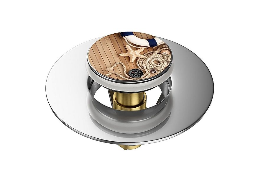 Sanilo Waschbeckenstöpsel Pop-Up Maritime, hochwertig, universell, mit Moti günstig online kaufen