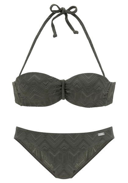 Buffalo Bügel-Bandeau-Bikini "Romance" aus Strukturware günstig online kaufen