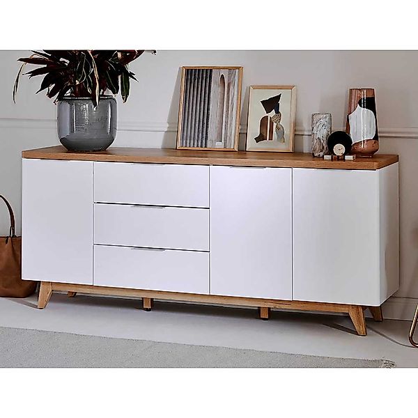 TV Sideboard Sideboard im Skandi Design mit Schubladen günstig online kaufen