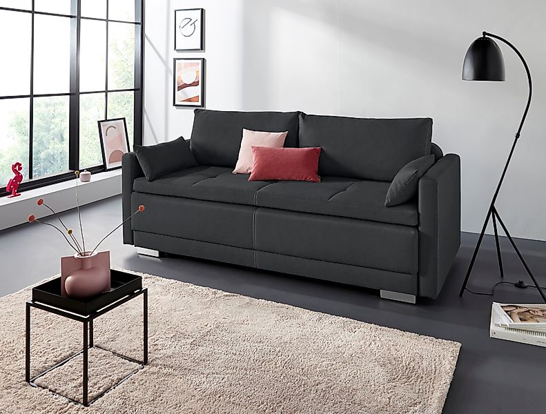 INOSIGN Schlafsofa "Berlin", mit Boxspringaufbau, Bettfunktion & Bettkasten günstig online kaufen