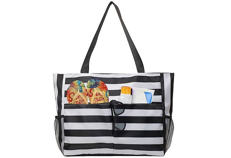 Mutig Strandtasche Große Wasserdichte Strandtasche mit Reißverschluss und T günstig online kaufen