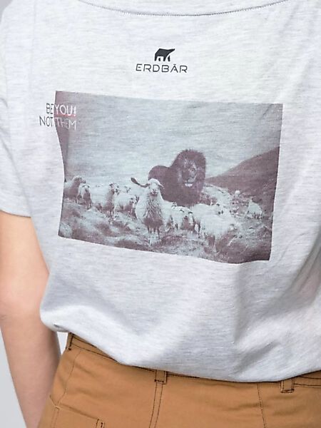 Damen Lockeres T-shirt Be You! Not Them (Grau) günstig online kaufen