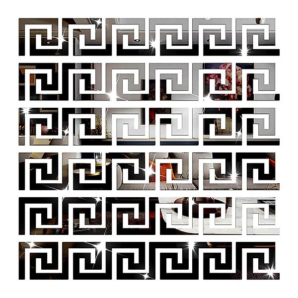Coonoor 3D-Wandtattoo Selbstklebende Spiegel Wandaufkleber Acry günstig online kaufen