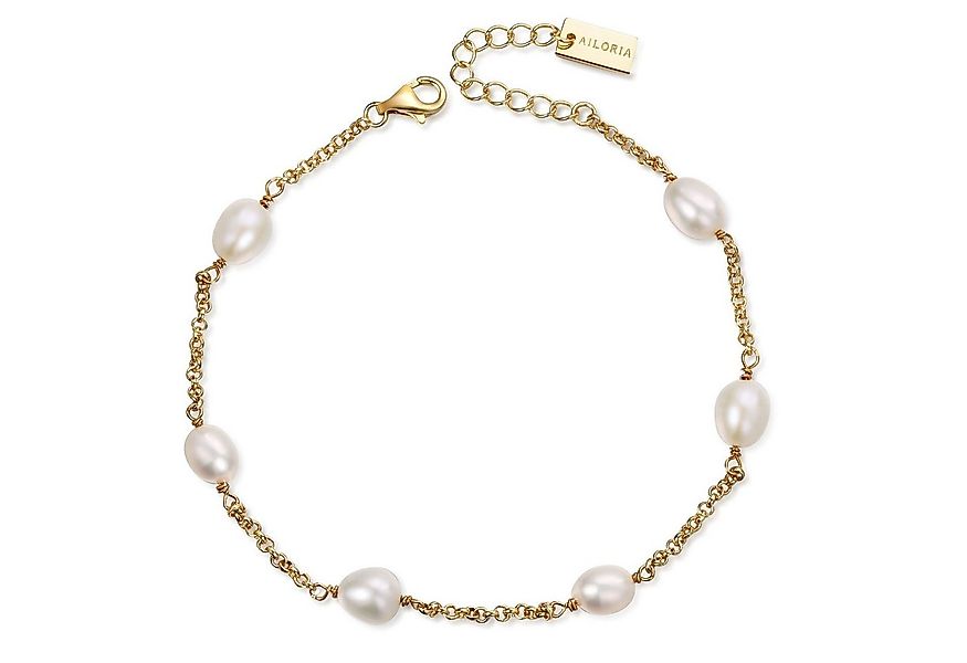 AILORIA Armband SHIZUKA Armband gold/weiße Perle, Armband gold/weiße Perle günstig online kaufen