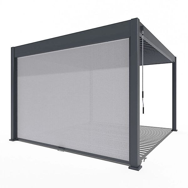 Weide Sonnenrollo für Weide Pergola 4 M in Anthrazit günstig online kaufen