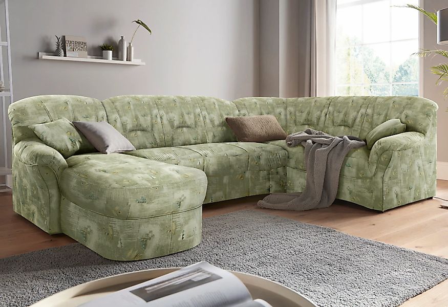 DOMO collection Wohnlandschaft "Bahia U-Form, B/T: 308/200 cm, mit Federker günstig online kaufen