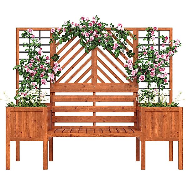 SOFTWEARY Spalier mit Blumenkasten und Sitzflächen, günstig online kaufen