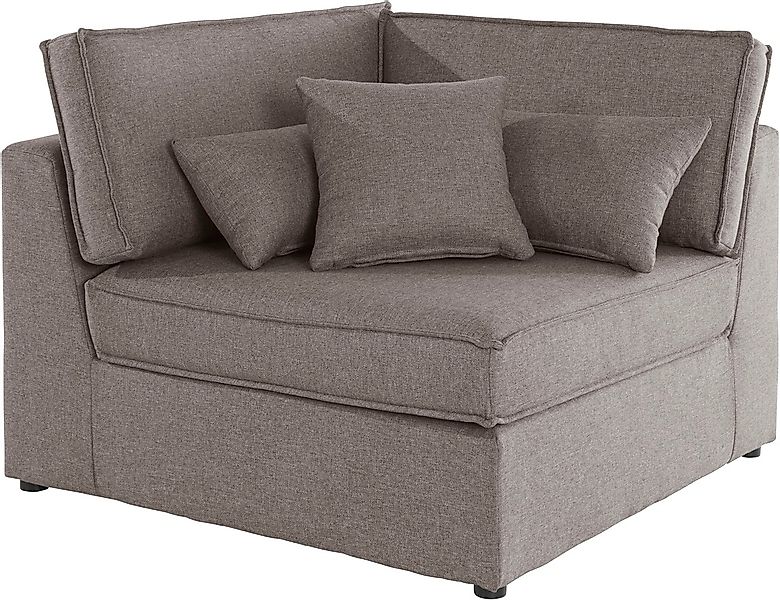 RAUM.ID Sofa-Eckelement "Florid", Teil eines Modulsofas, fester Sitzkomfort günstig online kaufen