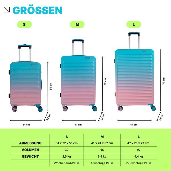 Crosstravel Hartschalen-Trolley Einzelkoffer Rainbow S / günstig online kaufen