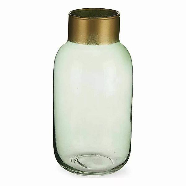 Vase Weich Golden Grün Glas (11,5 X 24 X 11,5 Cm) günstig online kaufen