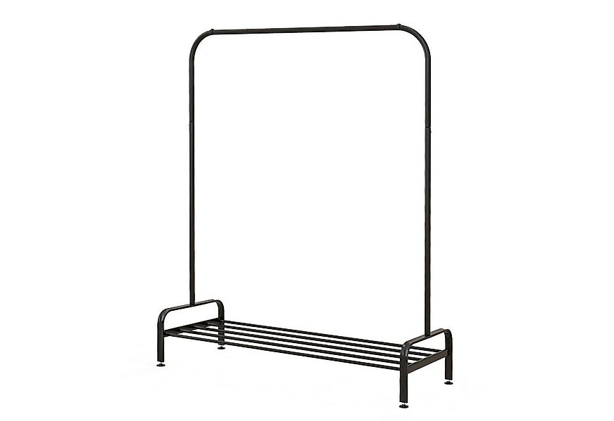 COSTWAY Kleiderständer, mit Kleiderstange & Ablage, Metall, 112 x 42 x 145 günstig online kaufen