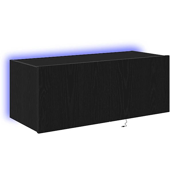 vidaXL Wand-TV-Schrank Schwarze Eiche 80 x 35 x 31 cm Holzwerkstoff 863108 günstig online kaufen
