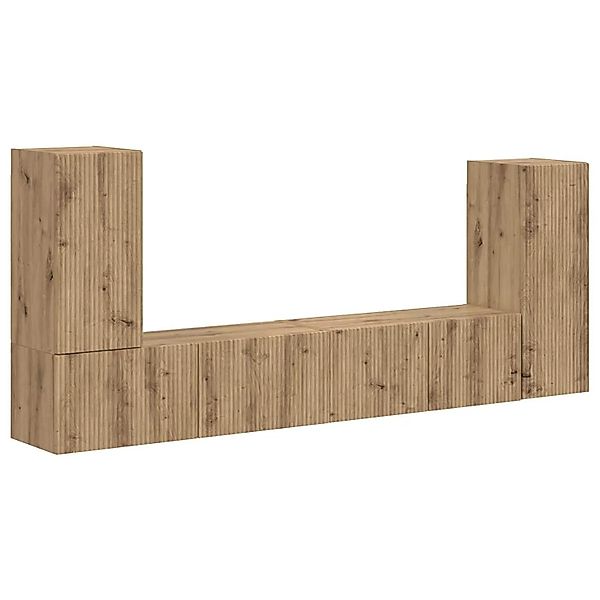 vidaXL TV-Schrankset 4 Stk Artisan-Eiche Holzwerkstoff 3409122 günstig online kaufen