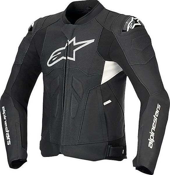 Alpinestars Motorradjacke Dusk Airflow perforierte Motorrad Lederjacke (was günstig online kaufen