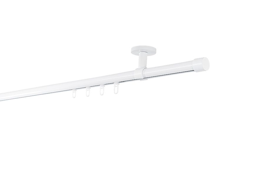 ondeco Gardinenstange Profil Deckenabstand 4cm Kappe, Ø 20 mm, 1-läufig-läu günstig online kaufen