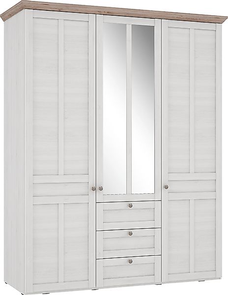 FORTE Kleiderschrank "Iloppa, Schlafzimmerschrank im Landhausstil", Maße: B günstig online kaufen