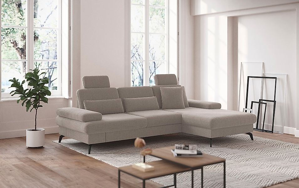 sit&more Ecksofa "Morris L-Form, inkl. Sitztiefenverstellung", wahlweise mi günstig online kaufen