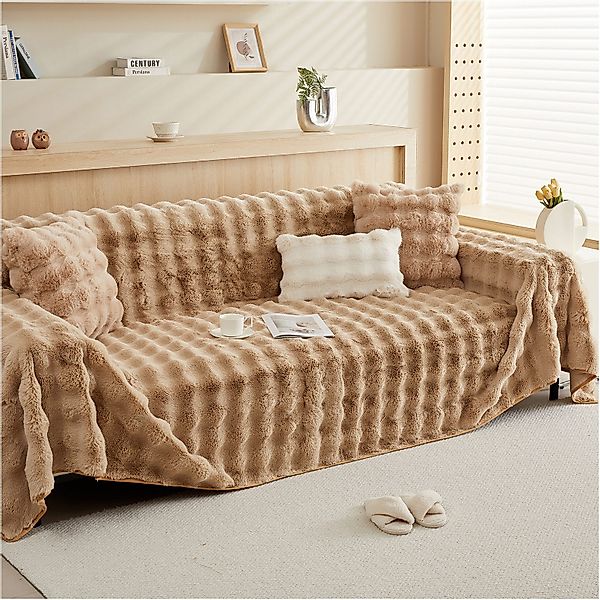 Sunicol Sofabezug Plüsch Dick Sofa Sitzkissenbezug, günstig online kaufen