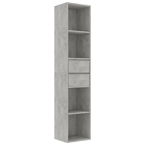 vidaXL Bücherregal Betongrau 36x30x171 cm Holzwerkstoff 802871 günstig online kaufen