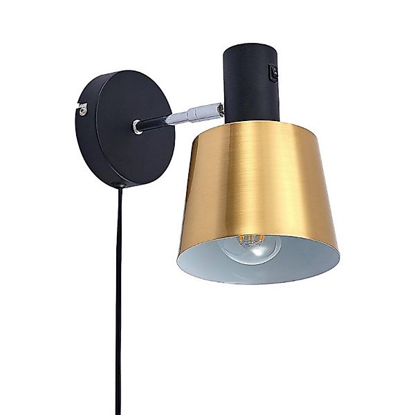 Lindby Wandleuchte Wandlampe Innen Vlada 9626489 Skandinavisch in Schwarz a günstig online kaufen