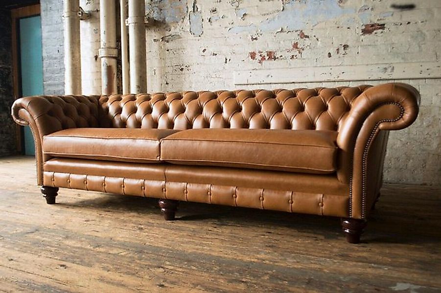 Xlmoebel 4-Sitzer Neu Chesterfield Samtstoff Sofa mit 4 Sitzplätzen, 1 Teil günstig online kaufen