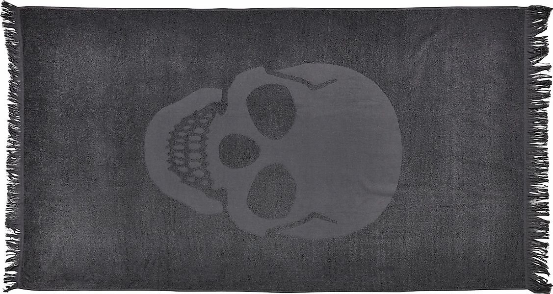 done. Hamamtücher "Skull" saugfähige Frottier-Innenseite, ideal als Sauna- günstig online kaufen