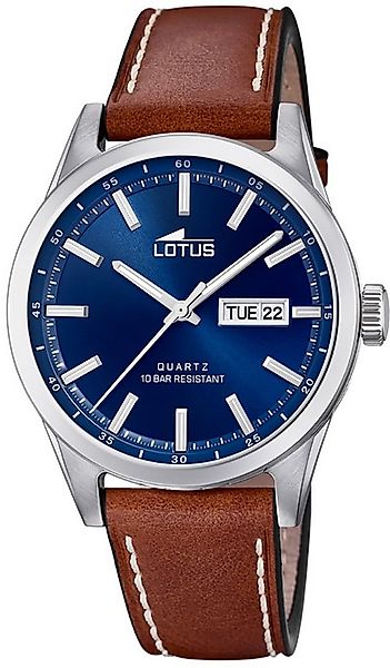Lotus Quarzuhr LOTUS Herren Uhr Elegant 18671/3 Leder, (Analoguhr), Herrenu günstig online kaufen