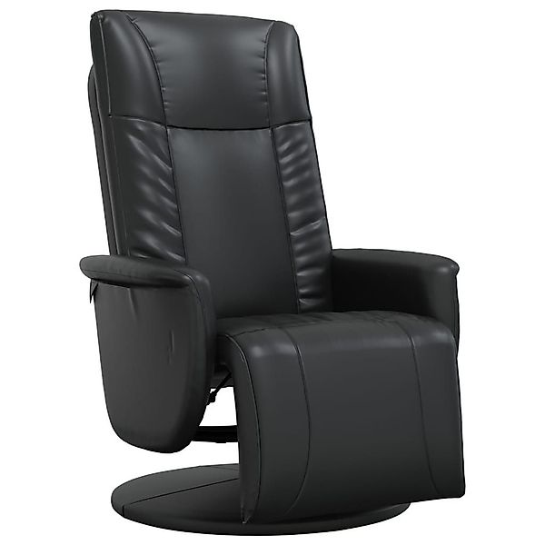 vidaXL Sessel Relaxsessel mit Fußteil Schwarz günstig online kaufen