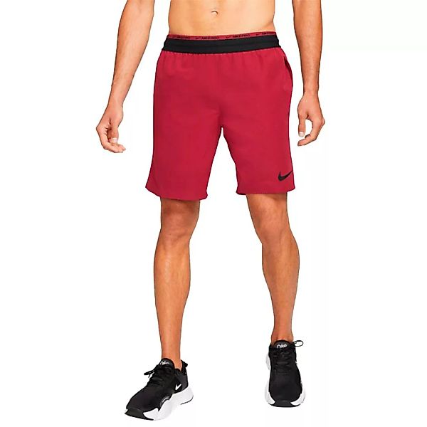 Nike Pro Dri Fit Flex Rep Shorts Hosen L Pomegranate / Black günstig online kaufen