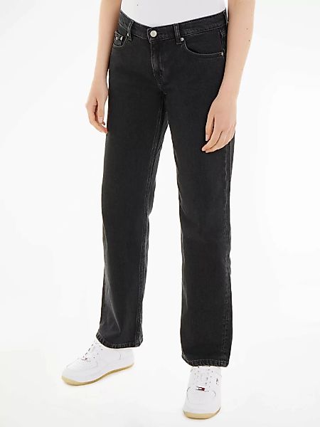 Tommy Jeans Bequeme Jeans LW STR BH4116 mit Ledermarkenlabel günstig online kaufen