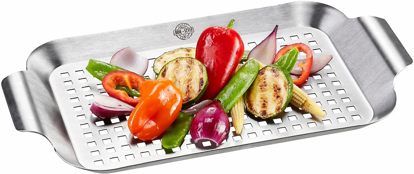 GEFU Grillpfanne "BBQ" Edelstahl 1 Stk. tlg. günstig online kaufen